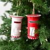 Iron Mailbox Hanging Ornament Christmas Tree Decoration for Yard Mantels Porch Window Display Holiday Party Centerpieces