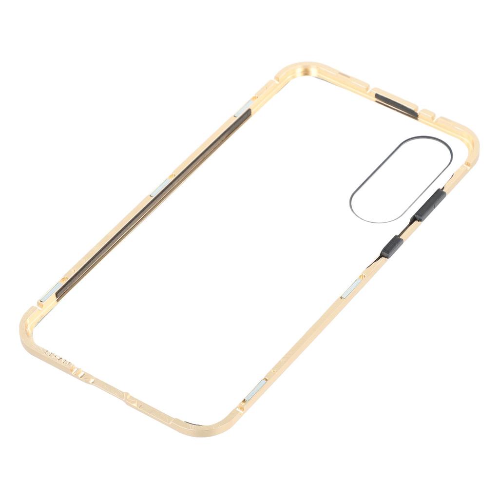 For Samsung Galaxy A56 5G Case with Anti-Spy Screen Protector Tempered Glass Metal Phone Cover Magnetic Clasp