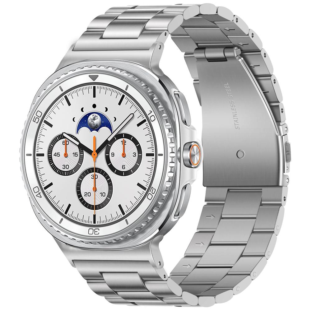 

Stainless Steel Band for Samsung Galaxy Watch 8 40 44MM/Ultra 2/Classic Premium Metal Strap Samsung Galaxy Wristband Accessories Galaxy Watch 8 серебряный