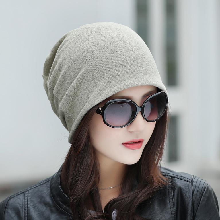 Tide scarf, headscarf, children's season, double-layer imitation cashmere bag, pullover hat, stack hat, nightcap, confinement hat