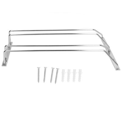 Edelstahl Doppelreihe Weinglas Stielglas Rack Hängender Stielglashalter Unter SchrankM
