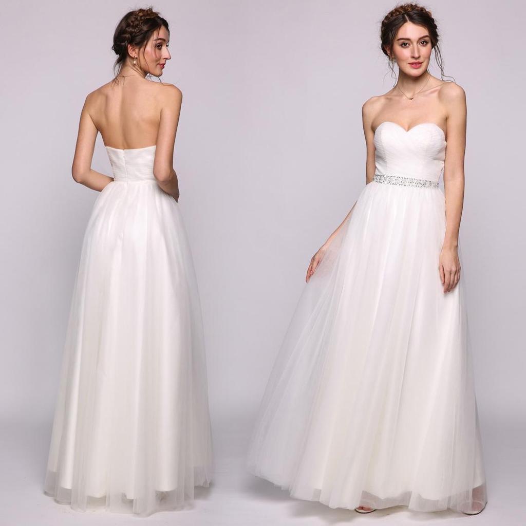 Frauen A-Line/Prinzessin Sweetheart Stock-Länge Tüll Brautkleid mit Rüschen Perlen