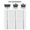 16pin OBD2 Male To Dual Female Converted Cable OBD 2 Y-Cable Car Diagnostic Auto Tool Connector