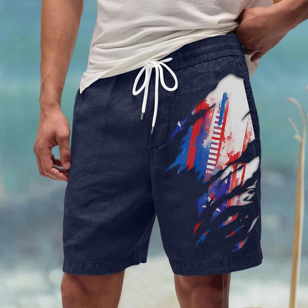 Men's Summer Large Casual Loose Sports Pants Beach Shorts