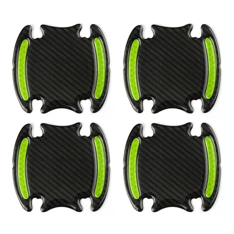 Car Door Bowl Handle Protector Safety Warning Anti-collision Anti-scratch Reflective Strip Exterior Protection Accessories Interior Mirrors 6
