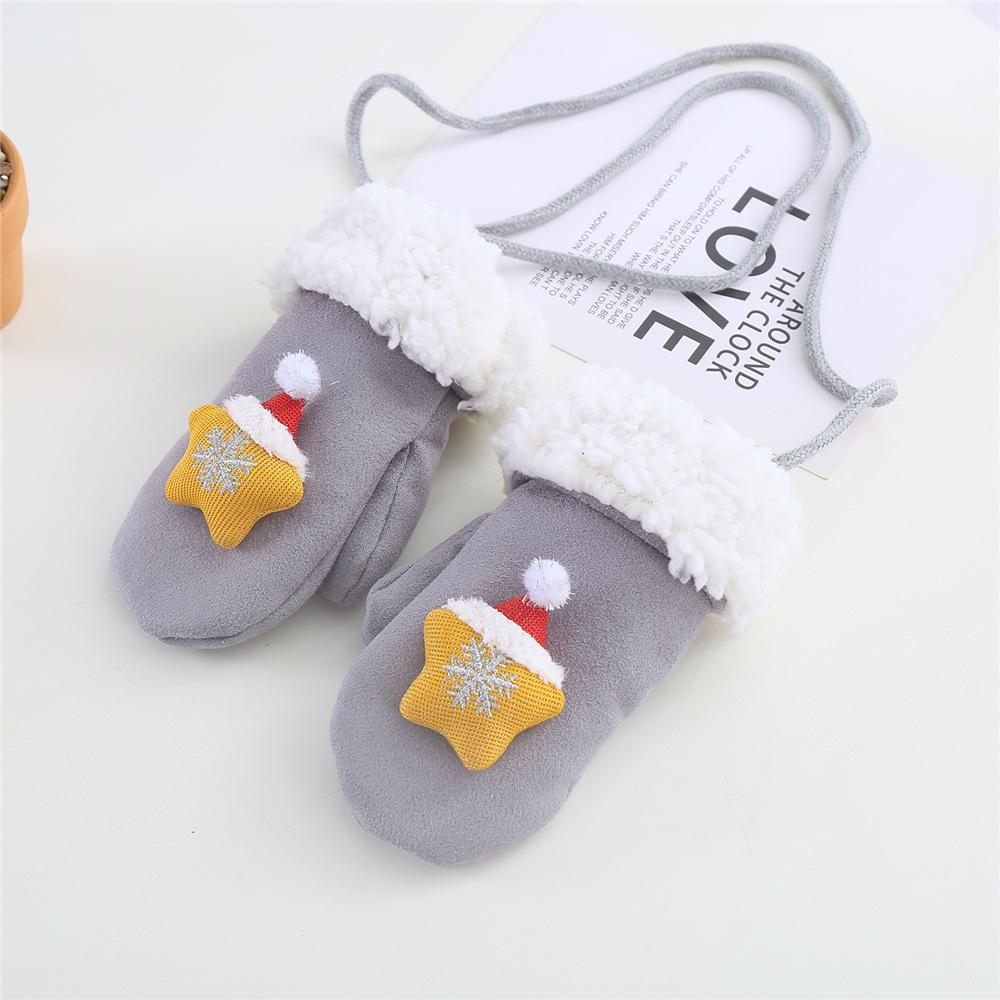 

Children s Reindeer Fleece Gloves - Warm, Cartoon Cute for Boys & Girls 1-6 years