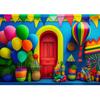 Bonvvie Photography Background Colorful Balloon Baby 1st Birthday Party Decoration Banner Photobooth Backdrop for Photo Studio7