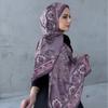 Gradient Chiffon Scarf Lightweight Breathable Wrap Shawl Women UV Protection Head Cover