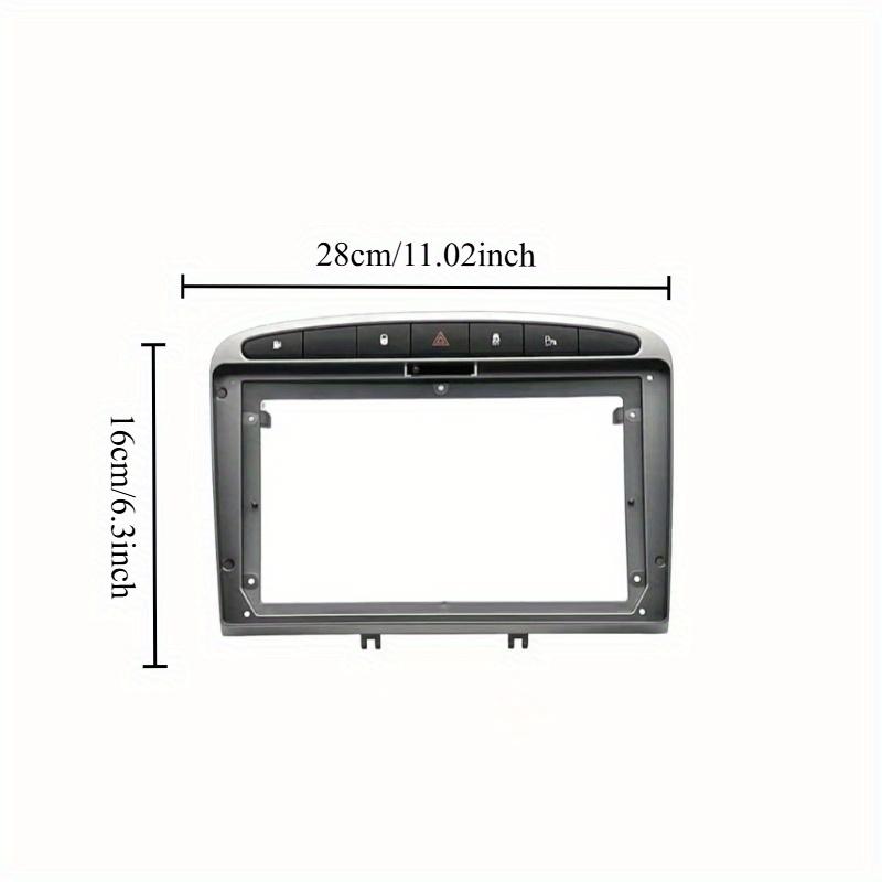 2 Din Car Frame Fascia Audio Fitting Adaptor Dash Trim Facia Panel 9inch For PEUGEOT 308 408 2010-2016 Double    
