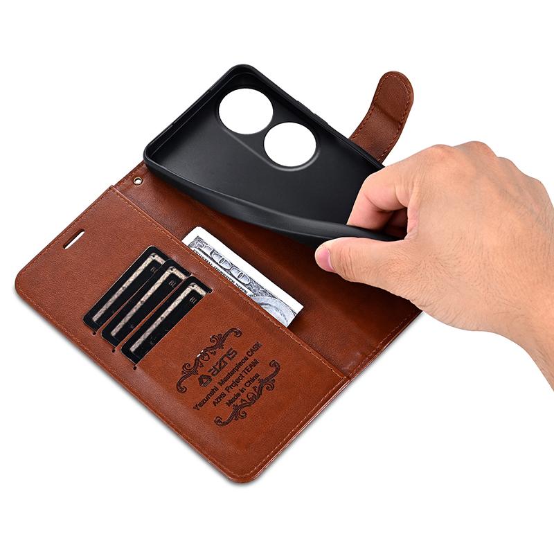 AZNS For Honor Play 60 5G Case Anti-Scratch PU Leather Stand Wallet Phone Cover