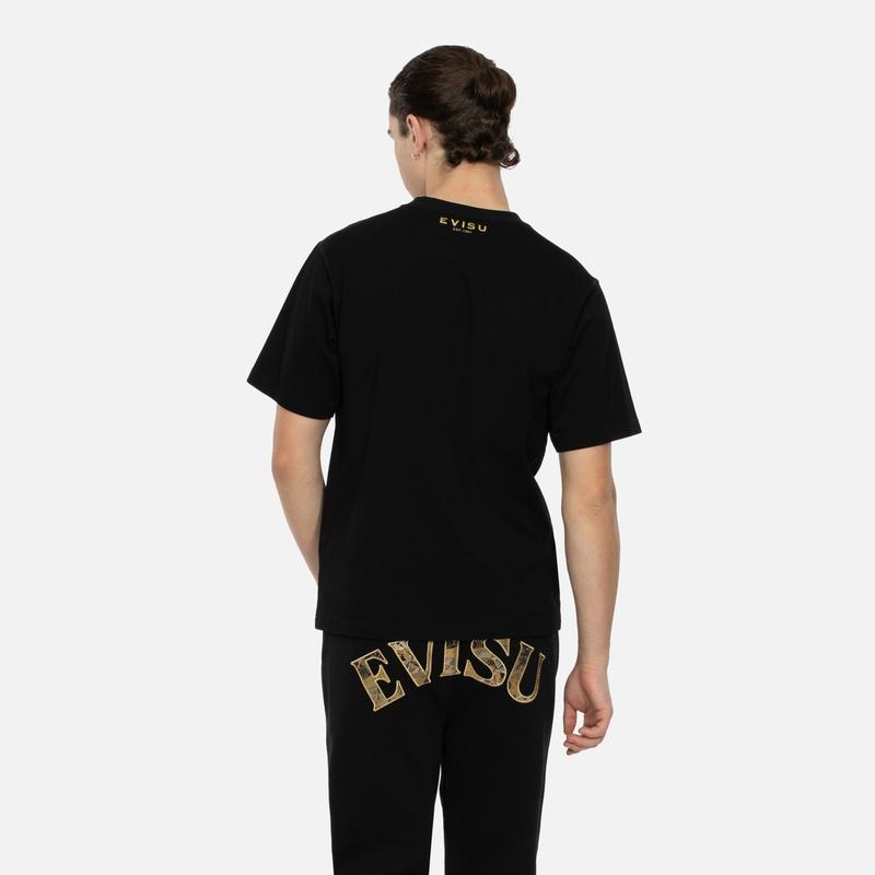 Evisu Short Sleeved T Shirts Men's 2EAHTM4TS7071XXCT