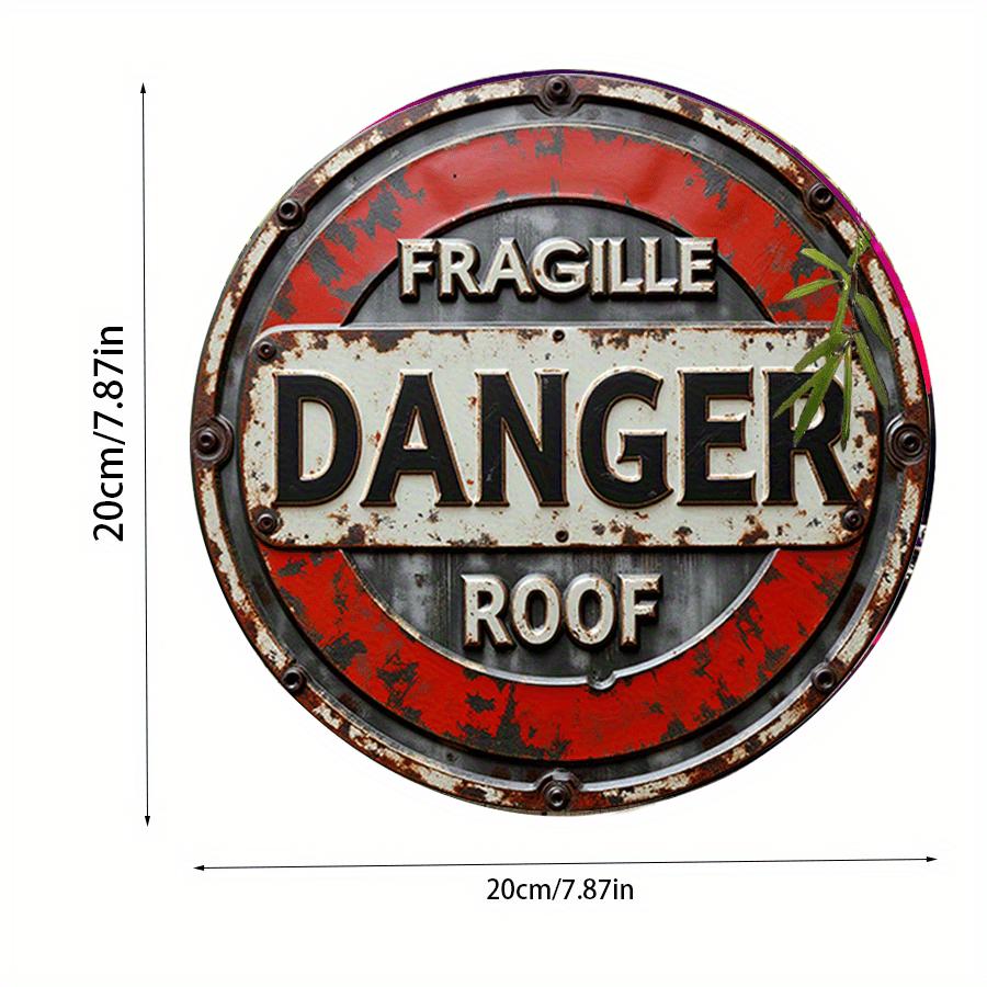 

2d Flat 20*20cm Red and White Circular Wooden Sign, Roof Farmhouse Style Wooden Mural, Home Mural Sign, Garage, Restaurant, Cafe, Circular Wooden Sign 20*20cm