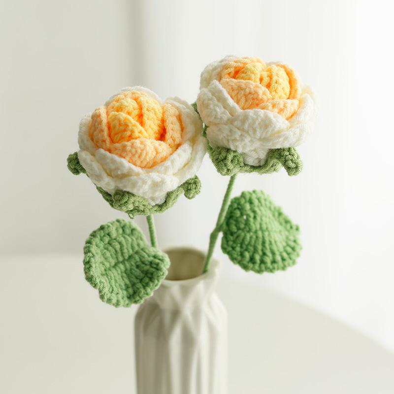 Girasol Crochet Ramo Flor de Hilo - Regalo Hecho a Mano para el Día del Maestro