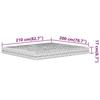 VidaXL Matelas en mousse blanc 200x210 cm dureté H2 H3,matelas de lit,matelas de lit de jour,matelas en mousse pour lit 4016637