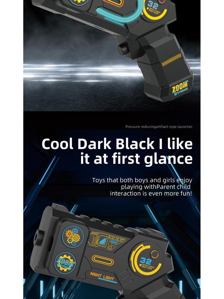 Luminous High-Speed Electric String Launcher Toy for Decompression and Learning