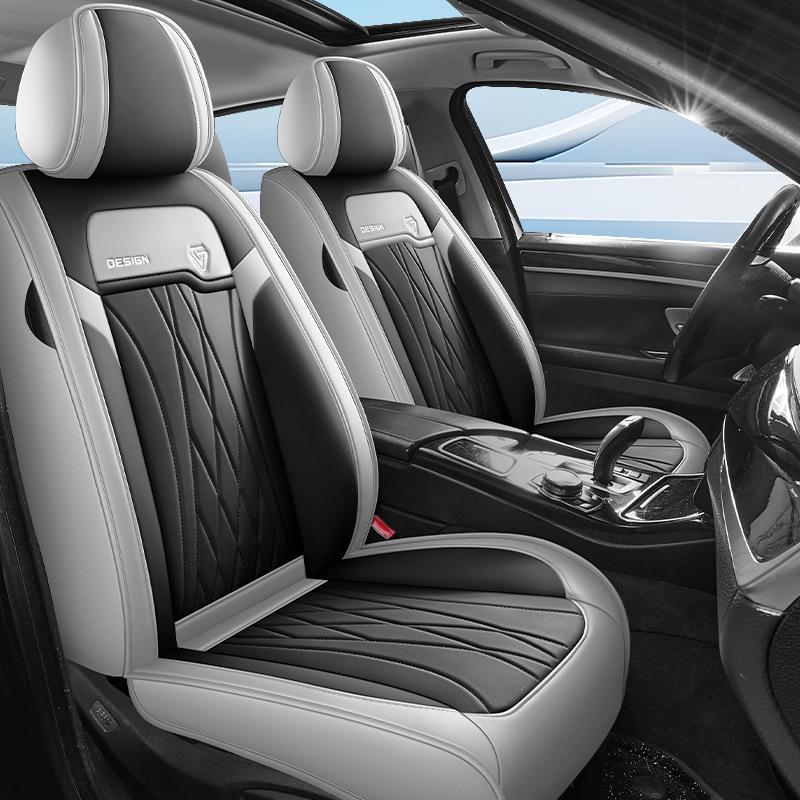 Five Car Seat Covers, Suitable for All Seasons, Complete Set for Dirt Protection, High-Quality Seat Protectors, Compatible with Most Five-Seater Cars