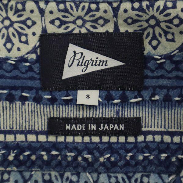 Pilgrim made in Japan Overall handle Short sleeve shirt S Blue Men's Used