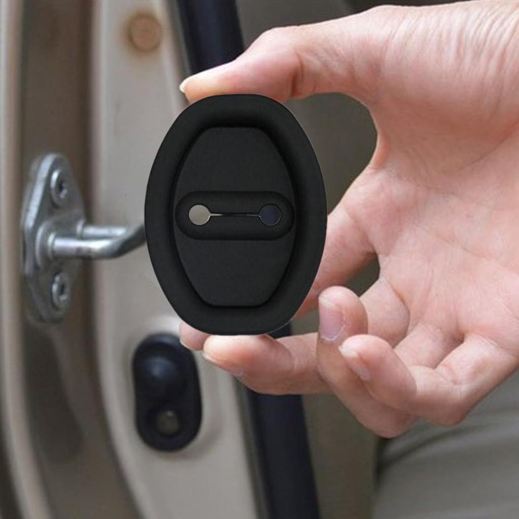 Car Door Latch - 9.4x7cm 4pcs Silicone Cover, Adhesive Lock Protector | God Qualityy