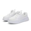 Men's and Women's Sports Shoes Autumn Fashion Children's Soft-soled White Shoes Medium and Large Children's Leather Waterproof Casual Button