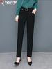 Woodpecker Autumn Women's High Waist Straight-Leg Draped Suit Pants