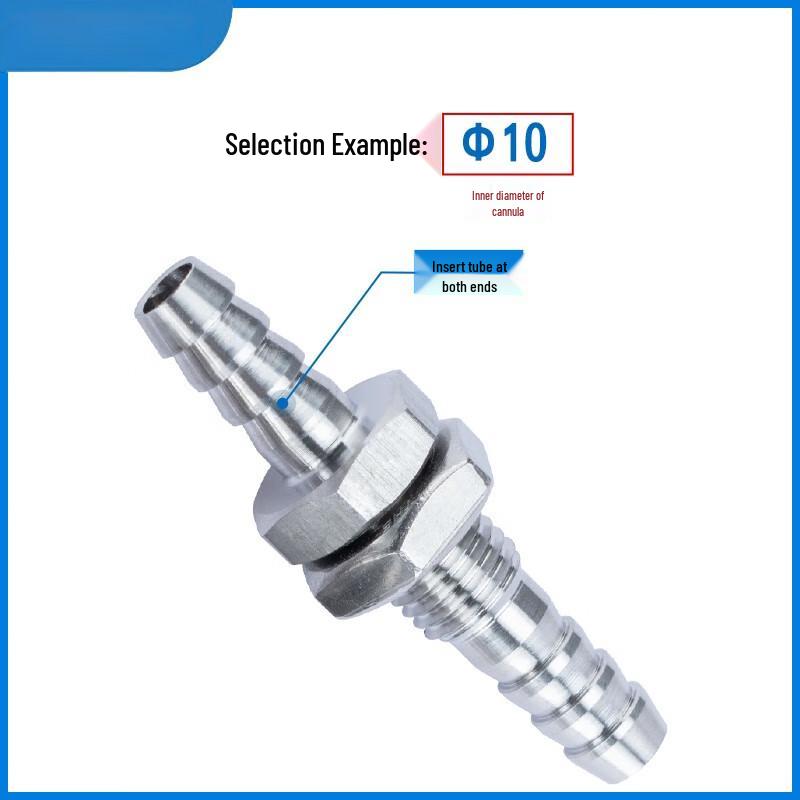 304 Stainless Steel Pagoda Through-Panel Air Hose Connector