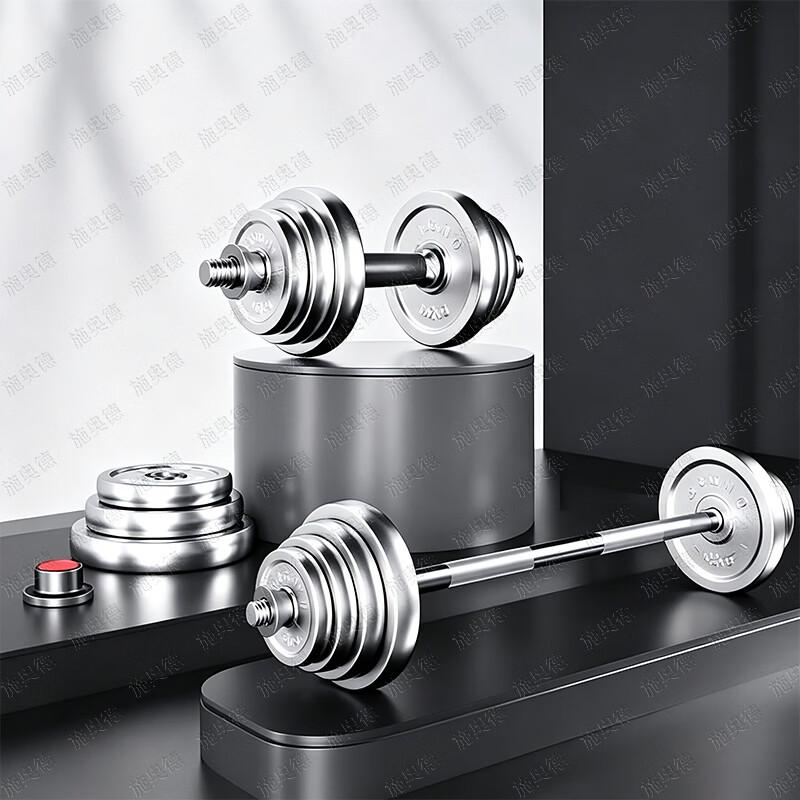 Schrode Electroplated Barbell & Dumbbell Set