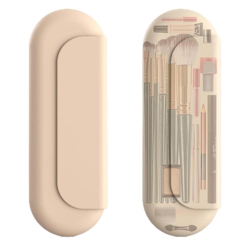 

Silicone Makeup Brush Holder Storage Bag Compact and Stylish Travel Casewith Upgrade Anti-Fall Out Magnetic Closure