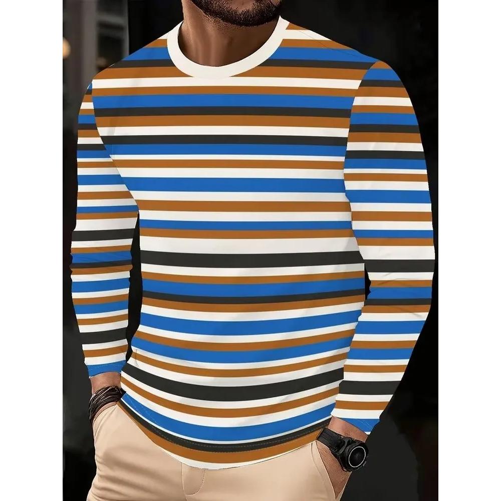 Fashion Men's Long Sleeve Casual Comfort Top Soft Versatile Pullovers Long Sleeves Men’s