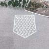 1pc Elegant White Lace Embroidered Patch, Floral & Geometric Patterns Sew-On Applique for Clothing DIY Crafts Denim Pocket Decoration Sewing Supplies