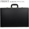 Schwarz, Hergestellt in Japan, Aktenkoffer, A3-kompatibel, Aktentasche, Handtasche, Leder, Hartschloss, Zahlenschloss, PC-Fach, Leicht, Herren, Schlank, Groß