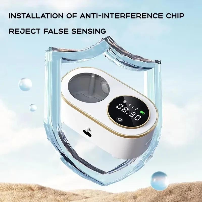 Liquid Foam Automatic Soap Dispensers Time Temperature Display Human Body Induction Hand Wash Waterproof Soap Dispenser