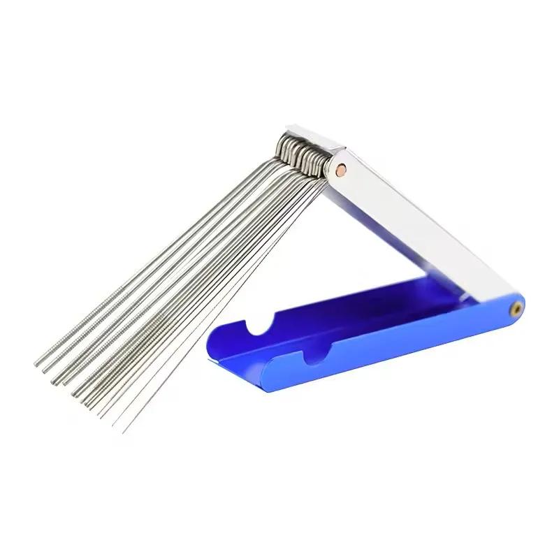 1 Pc Welding Cutting Torch Nozzle Needles Kit 13 In 1 Tip Files Cleaner Metal Reamers Soldering For Cleaning Gas Orifices