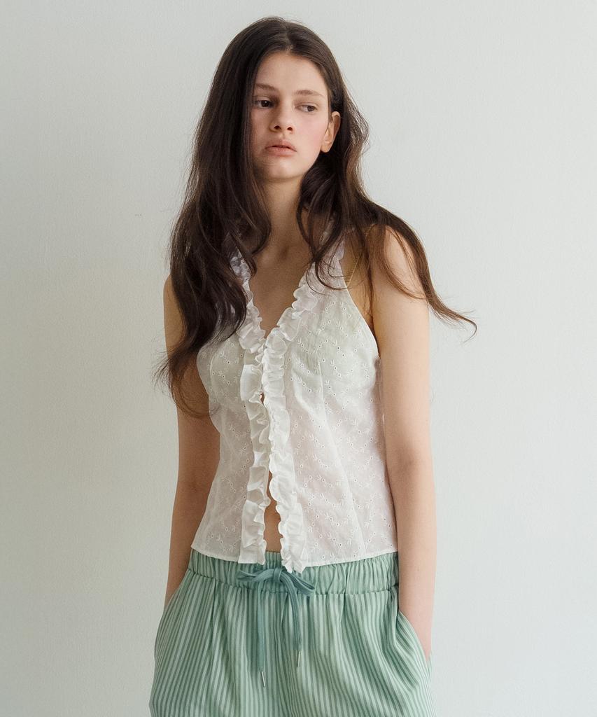 MURMURE [2Nd] Renbri Punching Halter Blouse_Renbri Blouse