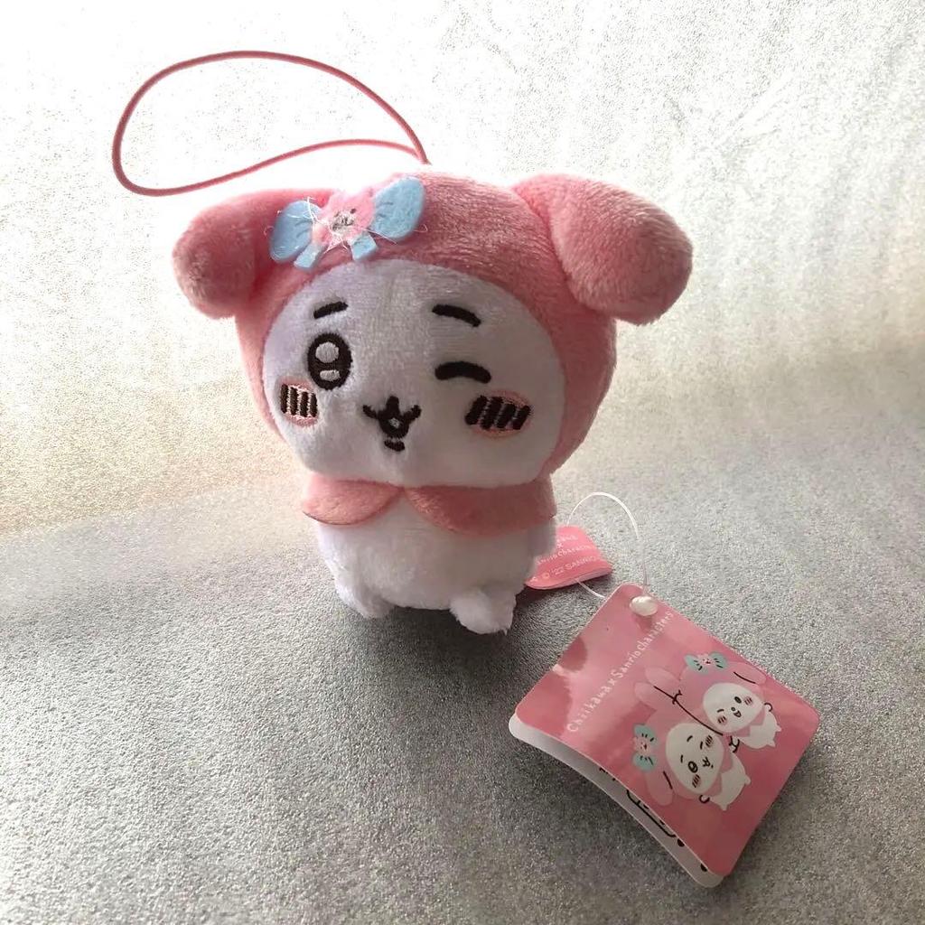 Přívěsek na klíče s plyšovou hračkou Chikawa cca 10 cm Sanrio.