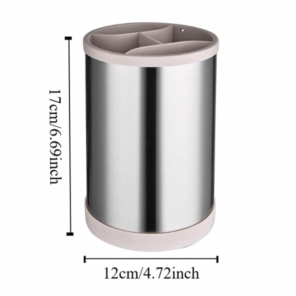 Rotatable Kitchen Utensils Holder Durable Cutlery Drainer Stand Cooking Tools Organizer  Desktop