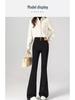 Women's High Waist Black Micro Flare Jeans - 2025 Spring/Autumn Collection