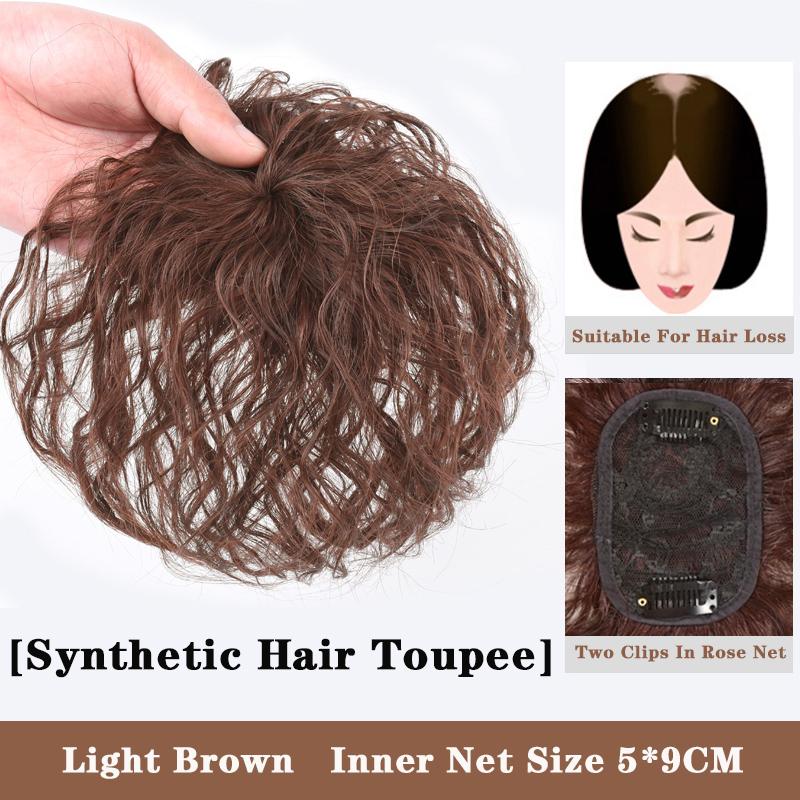 LUPU Synthetic Hair Pieces With Bangs Natural Black Brown Clip In Hair Extensions Hairpieces Heat Resistant Fiber For Women