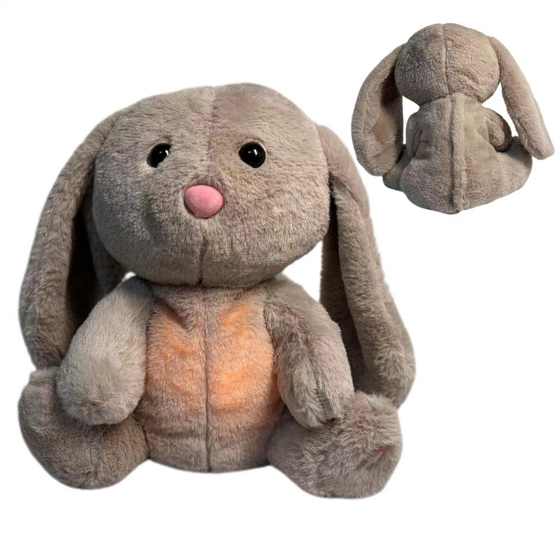 Breathing Stuffed Animal Soothing Breathing Stuffed Animal Rabbit for Anxiety Adults Breathing Lights and Sound Machine