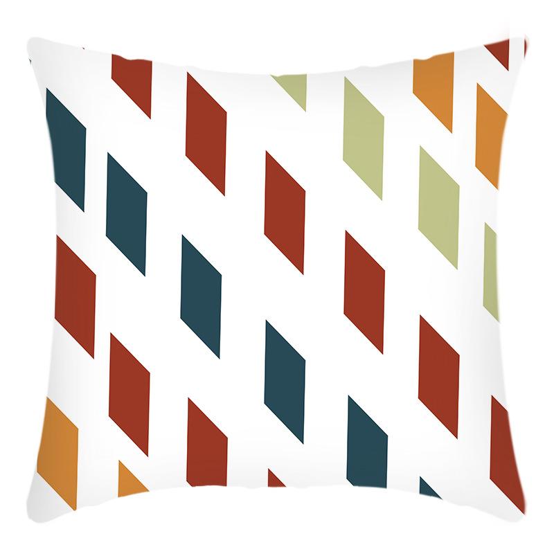 New Pillowcase Geometric Series Printed Pillowcase Simple Print Pillowcase Home Sofa