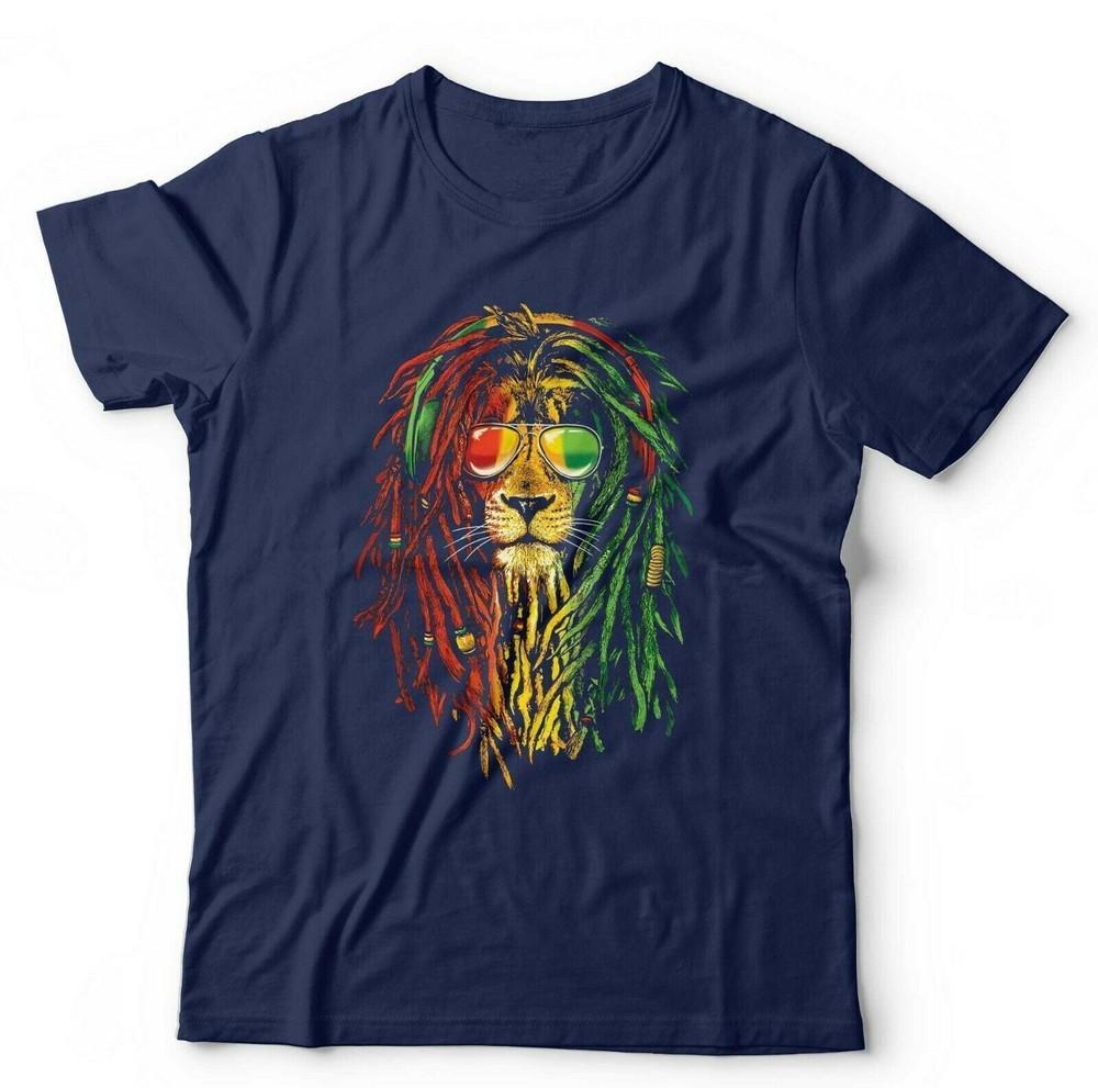 Rasta Lion Reggae Marley Unisex Tshirt S