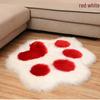 Bear Paw Shaped Rug - Animal Paw Design Bedroom and Living Room Floor Mat with Long Pile Coverage