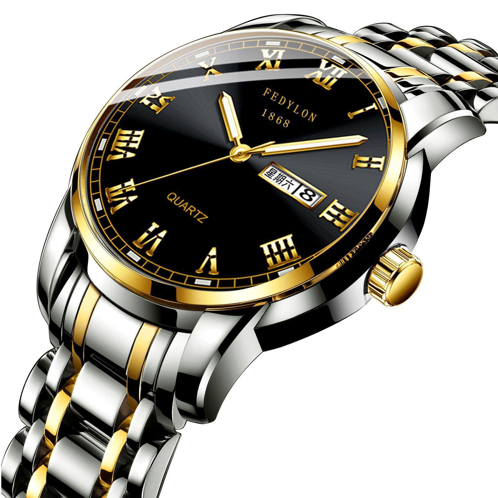 

Новые черные модные студенческие часы в корейском стиле с римским стальным ремешком для мужчин, кварцевые, с двойным календарем, водонепроницаемые мужские часы Minimum