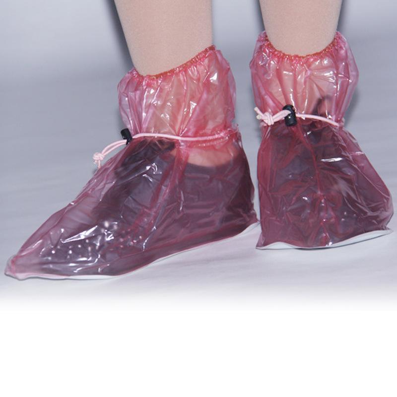 Farm animal husbandry non-slip medium tube PVC shoe cover travel rainproof shoe cover rainy day waterproof shoe cover