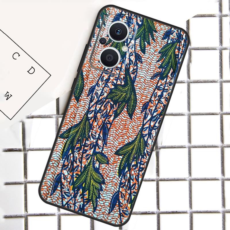 African Fabric Print Phone Case For OPPO Reno 8T 7 8 Lite 14F 14 13 12 11 F 10 Pro OPPO Find X8 X6 X5 X9 Pro Cover