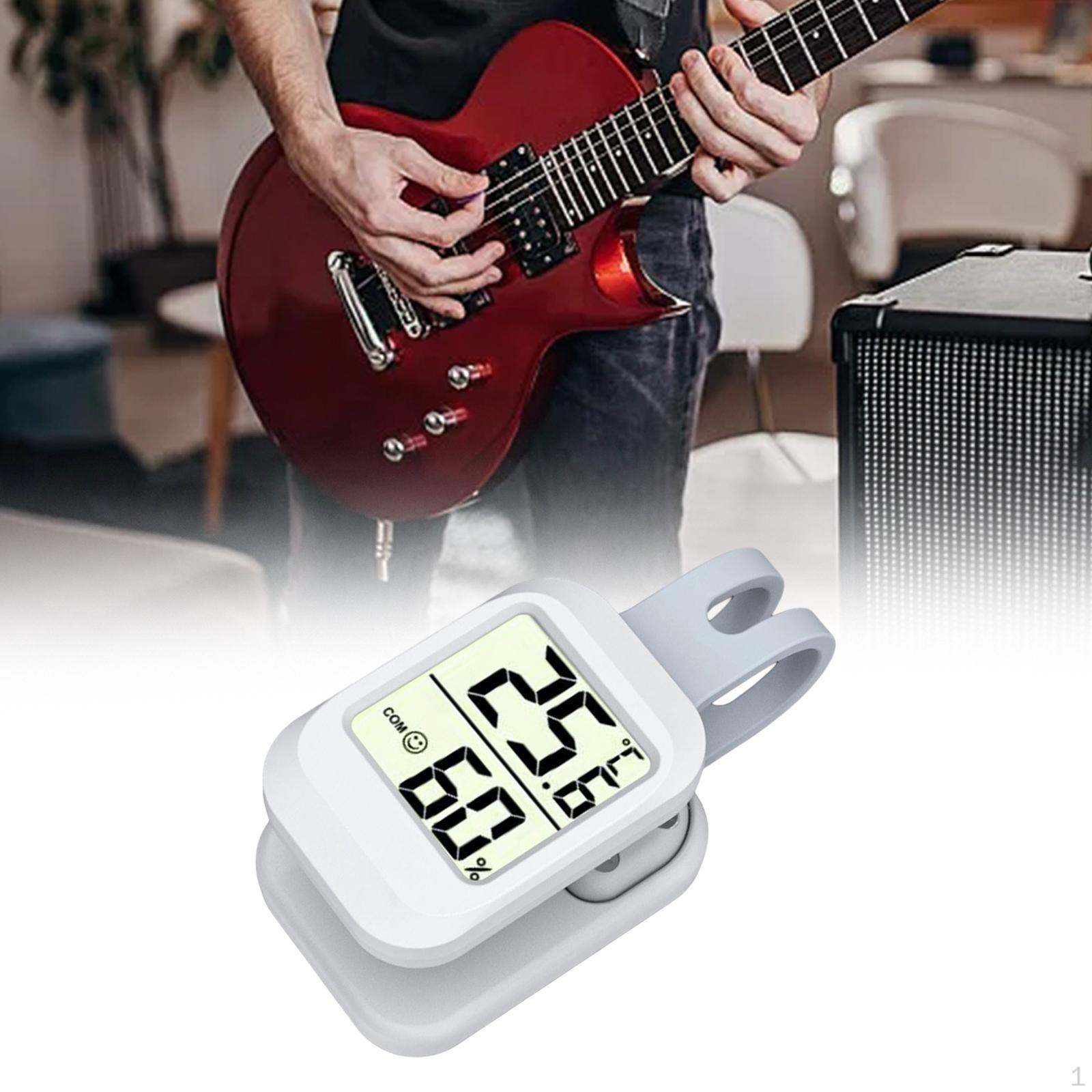 

Мини-гитарный увлажнитель воздуха Цифровые устройства Большой экран Температура Влажность Термометр для