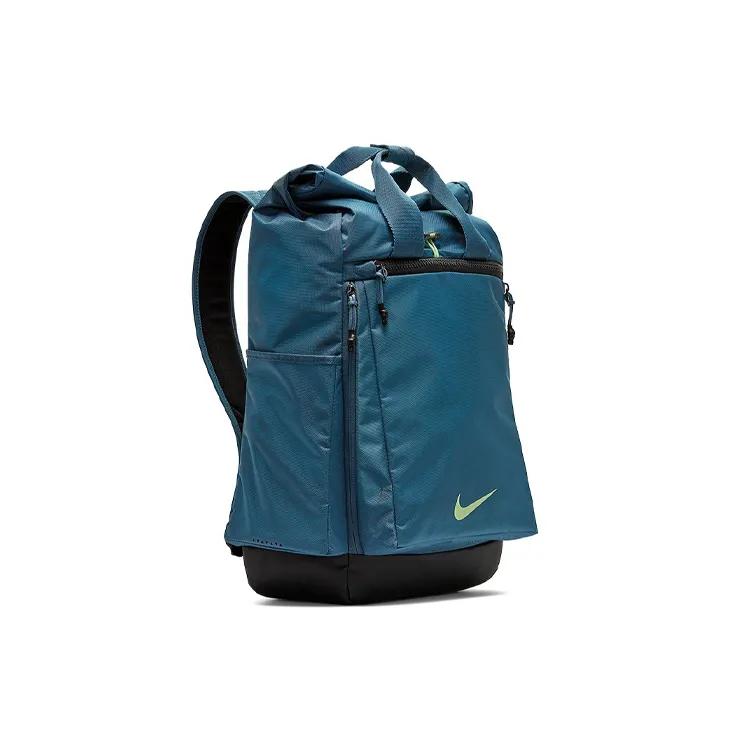 Nike Polyamide Backpack Regular Unisex Blue Green (Unisex) Backpacks BA5538 418