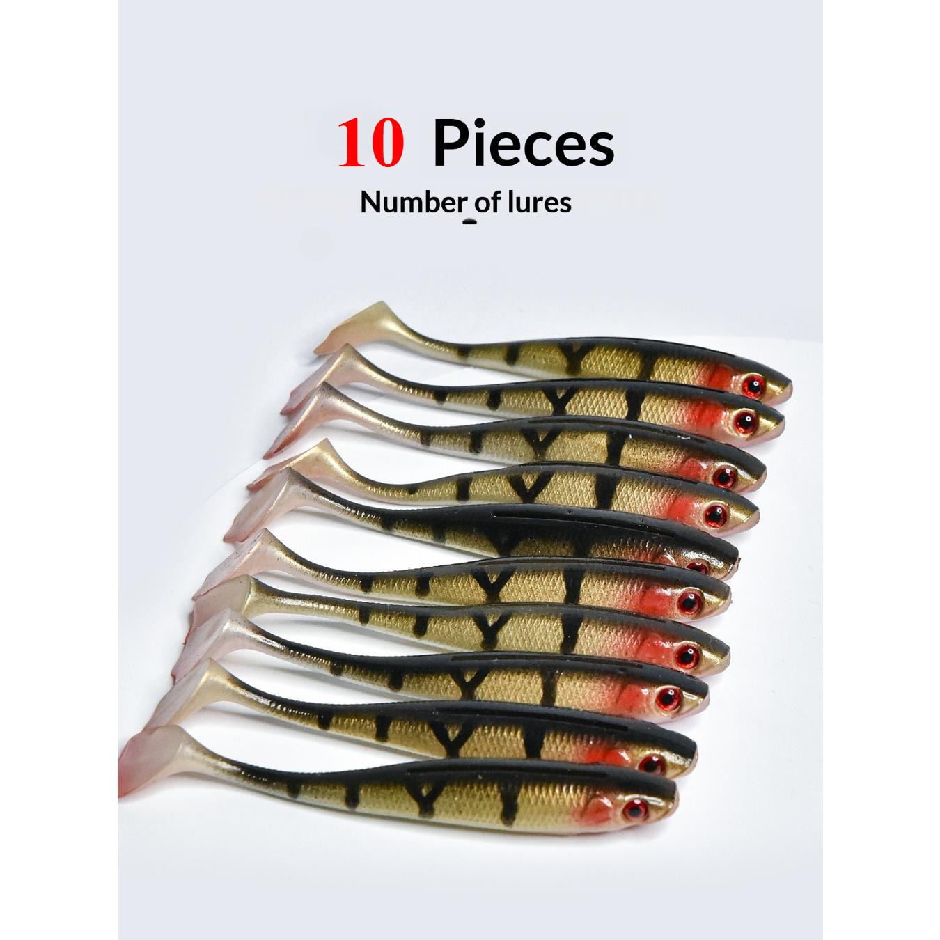 For fishing, use these 90mm soft lures that feature lifelike swimming action to effectively attract predatory fish and improve your catch rate.