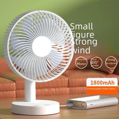 "Rechargeable Small USB Desktop Fan for Office and Students"