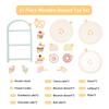 UMU Dessert Stand Toy Set - Sweets Pretend Play Toy, Wooden Toy, Educational Toy, Birthday Present, Christmas Gift, Cake, Donuts, Bread, Afternoon
