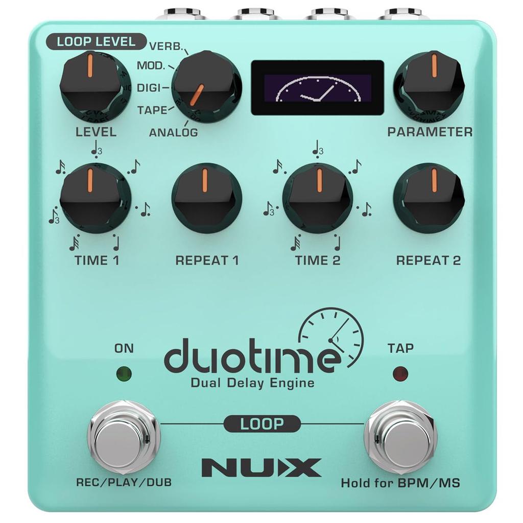 NUX Duotime Compact Effects Pedal Dual Delay Pedal